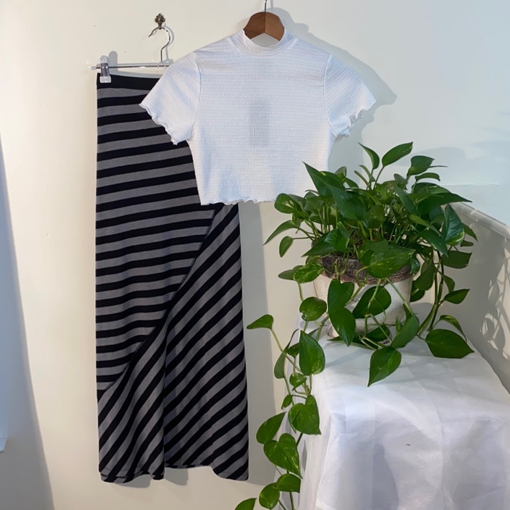 Striped Maxi Skirt